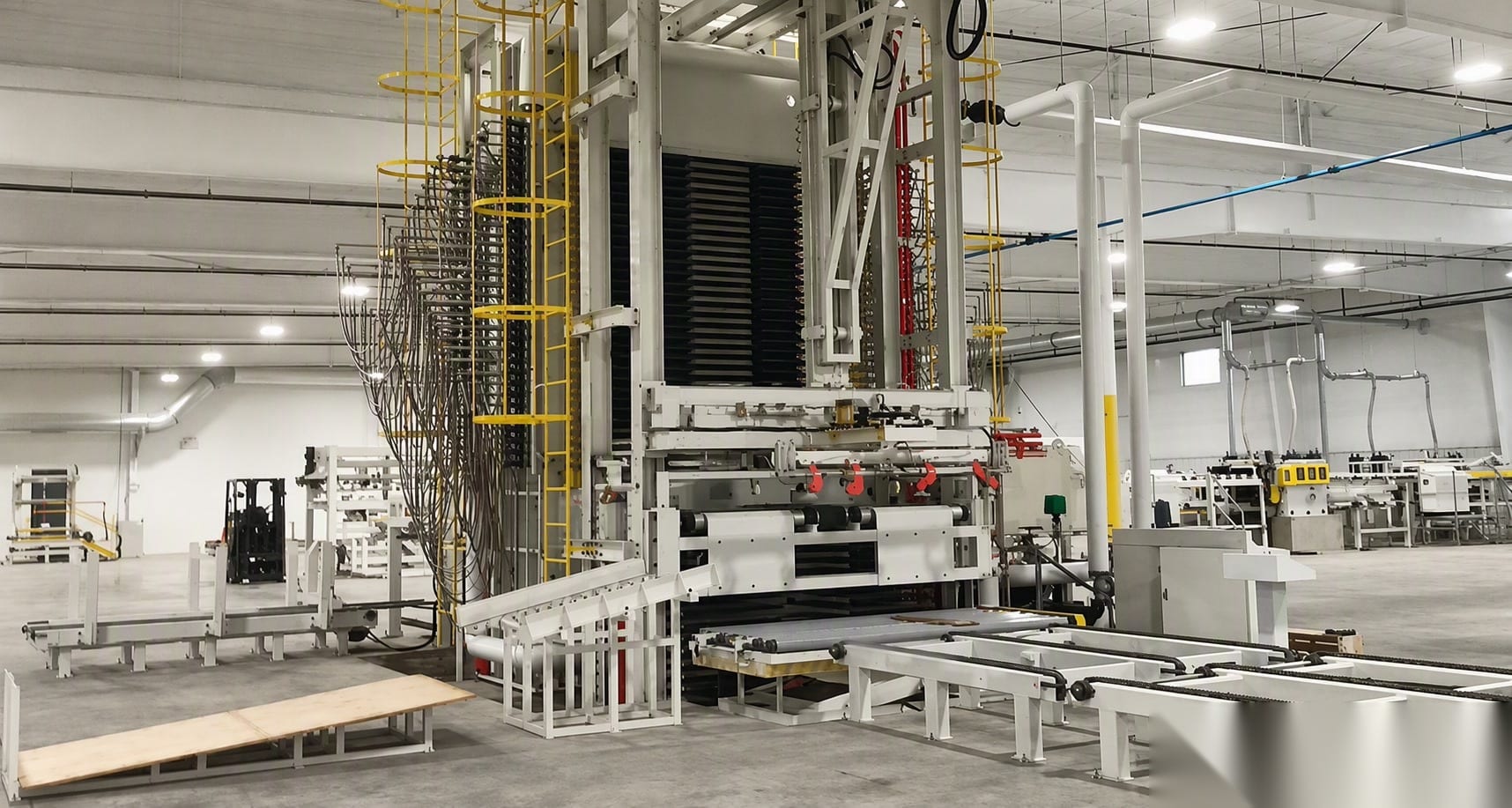 Plywood manufacturing process and automatic hot press machinery